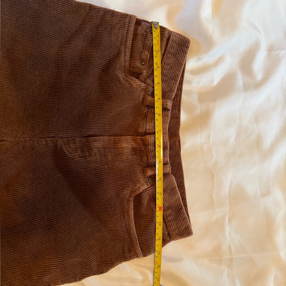 Vintage Lauren Ralph Lauren Women's Brown Corduroy Pants - Picture 13 of 16